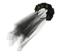 BESPORTBLE Voile De Maquillage De Festival Voile De Mariée Morte D'Halloween Voiles De Mariée Pour Décorations De Mariage Gonflables Bandeau De Carnaval Voile En Dentelle