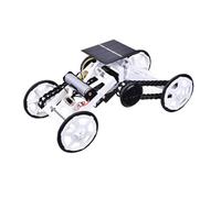 BESPORTBLE Voiture à Moteur Véhicule Ingénierie Solaire Voiture à Quatre Roues Véhicule Tout-Terrain à Monter Soi-même à Énergie Solaire