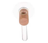 BESPORTBLE Wall-Mounted Glass Plant Propagation Tubes with Wooden Stand Hydroponic Terrarium Vase for Modern Home and Office Decor Minimalist Japanese Style Wall Planter