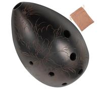 BESPORTBLE Xun Poterie Forme Poire Portable pour Débutants et Garçon Fille Instrument Traditionnel Chinois Au pour Apprentissage et Performance