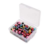 BESPORTBLE Yeux De Leurres De Pêche 6mm 100pcs Couleur Mixte Artificiels Réalistes Solide Bricolage Pêche à La Mouche