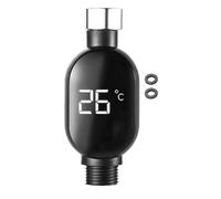 Besreey Affichage de la température de l'eau de douche - Affichage numérique LED - Thermomètre de pour bébé - Accessoire de salle de bain étanche pour la maison, l'appartement, l'hôtel