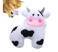 Besreey Animal en Peluche à l'à Chat, Jouets pour Chat de Vache,Fournitures à mâcher pour la Dentition des Chatons | Jouet de Dentition pour Chiot, Jouet interactif pour Chat de Petite à Moyenne