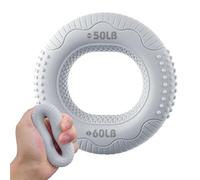 Besreey Anneau d'entraînement pour la force de la préhension, anneaux de renforcement de la main | 20-60 lb - Entraînement musculaire en silicone à double épaisseur pour les athlètes, l'escalade, le