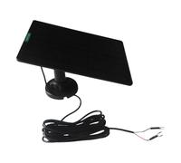 Besreey Chargeur Solaire pour Sonnette - Panneau de Chargement Solaire pour Caméra - Alimentation 50W pour Sonnette Portail Mur Entrée Extérieur Maison Appartement