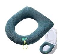 Besreey Chauffe-siège de toilette pour WC plus épais avec poignée | Housse de coussin pour siège de toilette douce et chauffée, installation facile et confortable siège pour couvercle de toilette pour