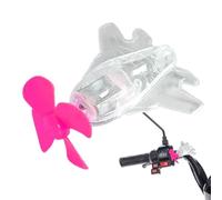 Besreey Décoration pour Guidon De Moto | Décorations Avion Motos Lumineuses - Décoration Mignonne Alimentée par Le Vent avec Lumières LED pour Voiture, Moto, Scooter Électrique et Vélo