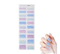Besreey Enveloppements d'ongles en gel, bandes d'ongles en gel | Autocollants d’ongles à paillettes miroir | Bandes de vernis à ongles en gel avec lampes à ongles, bandes de vernis à ongles en gel