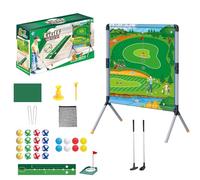 Besreey Jeu de Golf de Jardin, Jeux de Golf pour Adultes en Extérieur, Ensemble de Jeu Tapis de Putting Accessoires de Jouets Sportifs pour Entraînement Intérieur Extérieur Pelouse Jardin