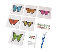 Besreey Kit de peinture par numéros pour adultes, couleur par numéro | Kit de peinture à l'huile créatif pour | Thème papillon, instrument de relaxation, coloration facile pour