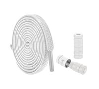 Besreey Lacets élastiques, lacets Lazy Shoelaces, unisexes, sans nouage, cordes multi-usages pour chaussures de sport, chaussures de randonnée, baskets et bottes, Blanc., Voir description