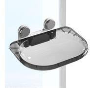 Besreey Lit de fenêtre pour chat - Barre de fenêtre transparente - Siège de fenêtre pour chat - Siège pour chat monté sur la fenêtre avec ventouses puissantes - Ensemble de meubles muraux pour grands