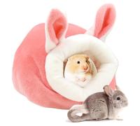Besreey Lit hérisson, lit pour hamster | Hamster dans un nid d'ange chaud en hiver, alimentation en coton, petit lit en peluche amovible pour furets/lapins
