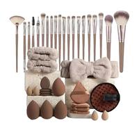 Besreey Lot de 40 pinceaux de maquillage - Pour fond de teint, contouring, fard à paupières, pour femme et fille