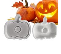 Besreey Moule en silicone 2 en 1 pour Halloween, réutilisable, pour bricolage, pâtisserie, savon, bougeoir, chocolat