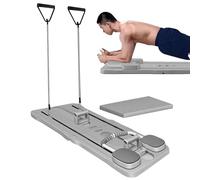 Besreey Planche abdominale pour Pilates | Planche de réforme de Pilates pliable, coussinets de coudes élargis, entraînement stable du noyau pour la maison, l'extérieur, l'intérieur, équilibre du dos