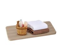 Besreey Plateau Évier en Pierre de Diatomée,Tapis de Séchage en Pierre Naturelle | Set Polyvalent Anti-odeurs À Séchage Rapide Rayé Pour Éponge Vaisselle Brosses Maquillage Salle De Bain