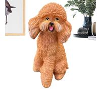 Besreey Statues de chien d'extérieur | Figurines de chiens mignonnes pour le jardin | Sculpture décorative résistante aux intempéries pour jardin, terrasse, chemin, entrée, salon, anniversaire