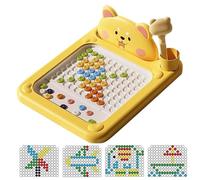 Besreey Tableau Magnétique À Points Pour,Tableau Dots Magnétique Avec Stylet Pour Voyage | Jouet Éducatif Voyage 2 5 Ans - Garçons Filles Jeunes