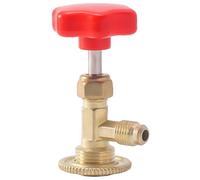 Besreey Valve de distribution AC - Robinet d'ouverture pour réfrigérant - Outil de valve pour systèmes de recharge de voiture, climatisation, camion