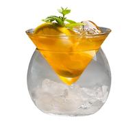 Besreey Verres à cocktails, verres à cocktail amusants - en verre transparent réutilisables Verres à boire transparents, à alcool avec verres à vin de base pour les banquets de fêtes de bar