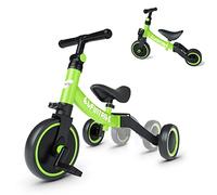 besrey 5 en 1 Tricycle Vélo Enfant,Tricycle bébé évolutif 1-4 Ans,Vélo Draisienne,Vélo sans Pédale,Vert