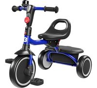 besrey Tricycle pour Tout-Petits avec Cloche, Tricycle pour Enfants âgés de 18 Mois à 5 Ans, Vélo pour Out-Petits pour Les Enfants de 2 à 4 Ans, Bleu