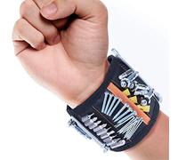 BESROY Bracelet magnétique avec aimants puissants pour maintenir vis, clous, petits outils, cadeau spécial pour homme, électricien, mécanicien, bricolage bricolage