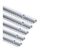 Besseto Profilé pour carrelage LED - 1 m - En aluminium - Avec diffuseur laiteux et embouts