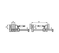 Bessey Apriete 2 pcs KRE100-2K Multicolore
