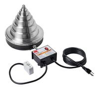 BESSEY GCS-NCB Style de cône de chauffage de roulement avec 3/8 "- 8 1/4" capacité, argent/noir