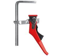 Bessey GTR16S6H Pince de table à cliquet en acier avec capacité de 16 cm x profondeur d'impact de 6 cm et force de serrage de 244,9 kg, rouge/argenté