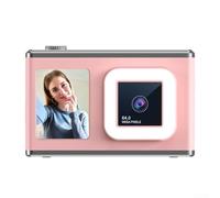 Besshepplo 1 appareil photo numérique 50 MP Autofocus Vlogging caméra compacte ABS corps remplissage lumière enregistrement vidéo écran 7,8 cm pour enfants, adolescents et adultes (rose + 64 g)