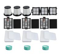 Besshepplo 1 kit de remplacement de filtre d'aspirateur pour Shark IW3511 Detect Pro IW1111 IW1615 Series avec filtres pré-moteur et cartouches neutralisantes
