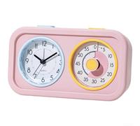 Besshepplo 60 Minute Timer with Visual Display Quiet Operation with Adjustable Alarm Volume and Modes Magnetic Backing, Foldable Stand Wall Mount Hole for Learning and Cooking(Pink)