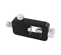 Besshepplo Adaptateur de plongée en alliage d'aluminium noir sans porte - Connecteur d'oxygène sans tube et jauge pour station de remplissage de bouteilles de gaz haute pression