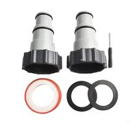 Besshepplo Adaptateur de tuyau de piscine pour interface de pompe de filtration Intex de 3,2 cm à 3,8 cm - Raccord étanche en PVC avec joints toriques pour pompes filtrantes 4000 2500 1500 GPH avec