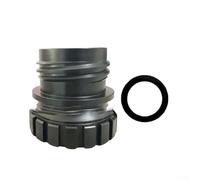 Besshepplo Adaptateur rapide pour bouteille de sodas - Pour carafes en verre - Compatible avec machine à sodas - Bouteille d'eau gazéifiée - 0,7 l - Noir