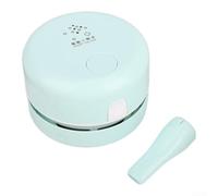 Besshepplo Aspirateur de bureau portable compact et léger avec sac à poussière en tissu, buse de nettoyage à 360 degrés, aspiration forte pour bureau, maison, clavier, canapé, suceur plat (vert)