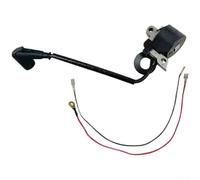 Besshepplo Bobine d'allumage haute tension pour tronçonneuse MS660 MS460 MS650 066MS Construction pour une sortie d'étincelle efficace, accessoire de rechange fiable, noir argenté (A)