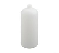 Besshepplo Bouteille de mousse de rechange en plastique de 1 L pour nettoyeur haute pression, kit de lance à mousse avec adaptateur en laiton et tube d'aspiration pour le nettoyage de voiture