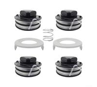 Besshepplo C3-2 Lot de 7 bobines de rechange pour débroussailleuse FSA 57 FSE 52 avec 4 bobines pré-enroulées, 2 capuchons et ressort pour couper les mauvaises herbes et l'entretien du jardin