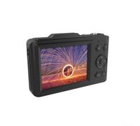 Besshepplo Caméra vidéo numérique 4 K 48 MP écran 7,1 cm Zoom 16x Autofocus avec lumière LED Capteur CMOS Batterie rechargeable Fonction Webcam pour étudiants débutants et voyages (Noir)