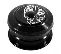 Besshepplo Casque de vélo à double roulement en alliage d'aluminium pour VTT et vélos de route - Roulements à cartouche externes coniques - Couvercle de fourche avant (fourche droite 44-44)