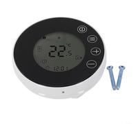 Besshepplo Contrôleur de température intelligent Thermostat programmable Système de chauffage à distance Programmation 7 jours Verrouillage enfant pour commande vocale Alexa Noir (GB-Wifi)