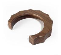 Besshepplo Couvercle de tête de groupe de machines à café - Bague de protection thermique en bois de noyer pour machine à café E61 - Portafilter pour Lelit pour série V3
