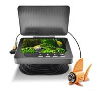 Besshepplo Détecteur de poissons sous-marin à écran tactile de 4,3" avec caméra HD 5000 mAh - Angles réglables - Plage de profondeur de 0,6 m à 73 m pour la pêche en eau claire et trouble (C)