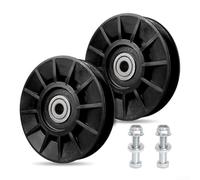 Besshepplo Drive V-Groove Lot de 2 poulies tendeurs pour tondeuses à gazon compatibles avec YT3000 YET4000 4500 GT6000 YTH21K46 de rechange pour 532194326 Métal et plastique