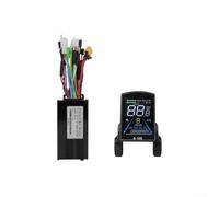 Besshepplo E-bike S-100 Tableau de bord et kit de contrôleur d'onde sinusoïdale à trois modes 250 W-2000 W 17 A-40 A pour vélo électrique et scooter 24 V 36 V 48 V avec écran LCD Boîtier en alliage