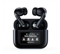 Besshepplo Écouteurs de traduction de langue AI en temps réel avec connectivité pour une communication instantanée en 144 langues pour l'apprentissage des voyages et des affaires (noir)